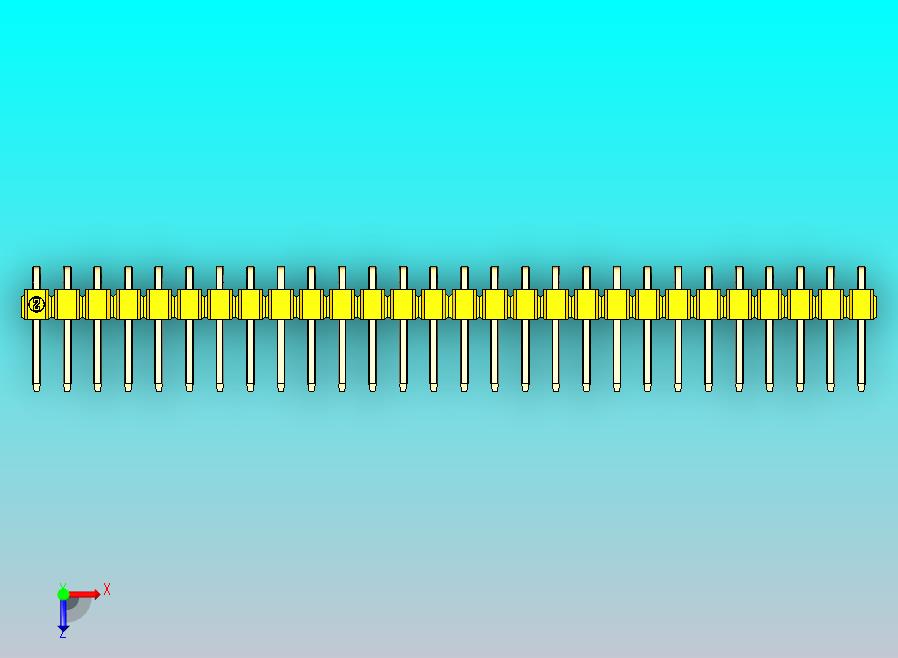 DS1022彩色排针 黄色 1x28p 100mil 类型D 版本1.0.zip