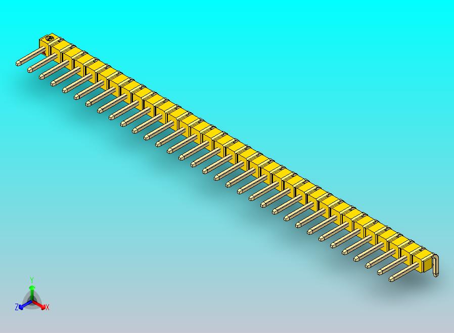 DS1022彩色排针 黄色 1x33p 100mil 类型D 版本1.0.zip