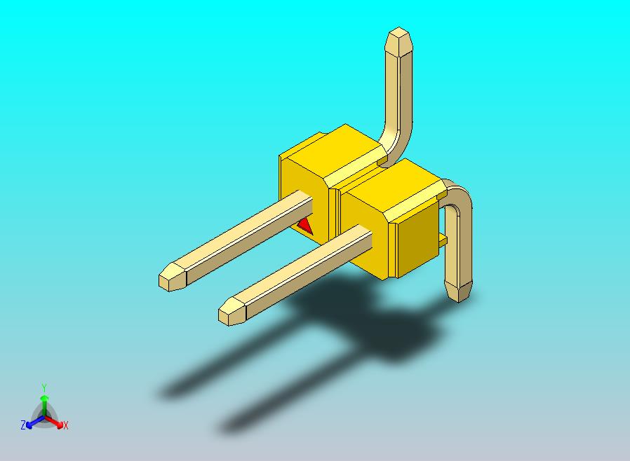 DS1022彩色排针 黄色 02P 100mil 类型 SMT R1 版本1.0.zip