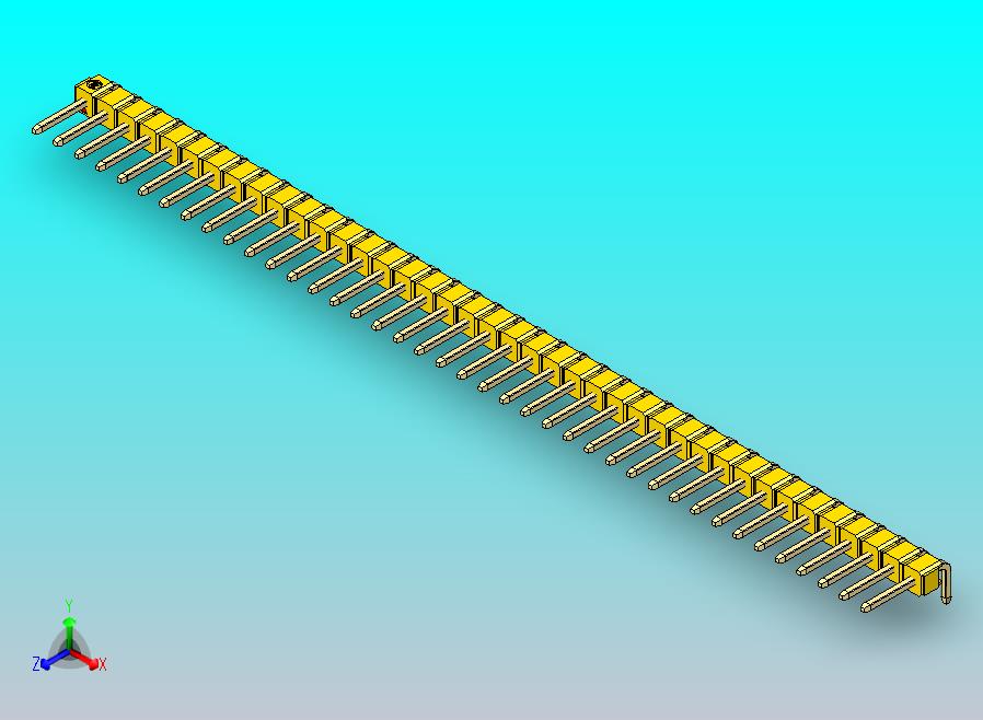 DS1022彩色排针 黄色 1x40p 100mil 类型D 版本1.0.zip