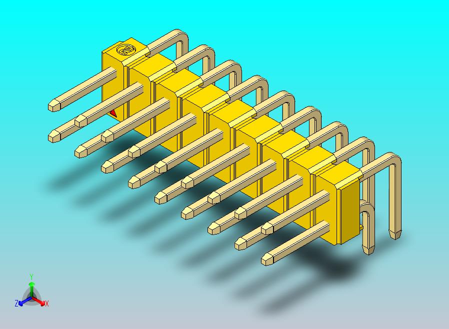 DS1022彩色排针 黄色 2x09p 100mil 类型D 版本1.0.zip