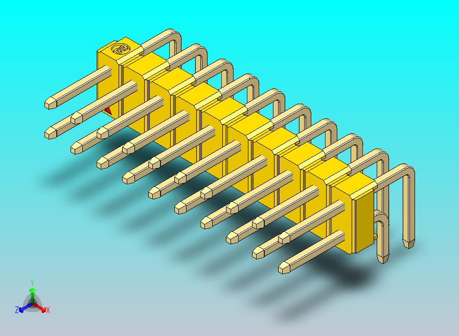 DS1022彩色排针 黄色 2x10p 100mil 类型D 版本1.0.zip