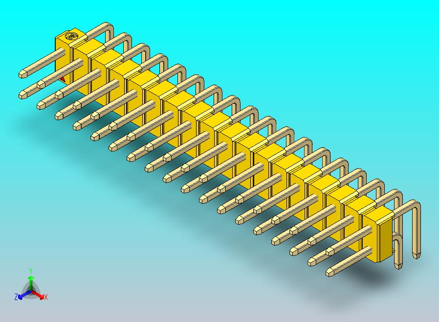 DS1022彩色排针 黄色 2x18引脚 100mil 类型D 版本1.0.zip