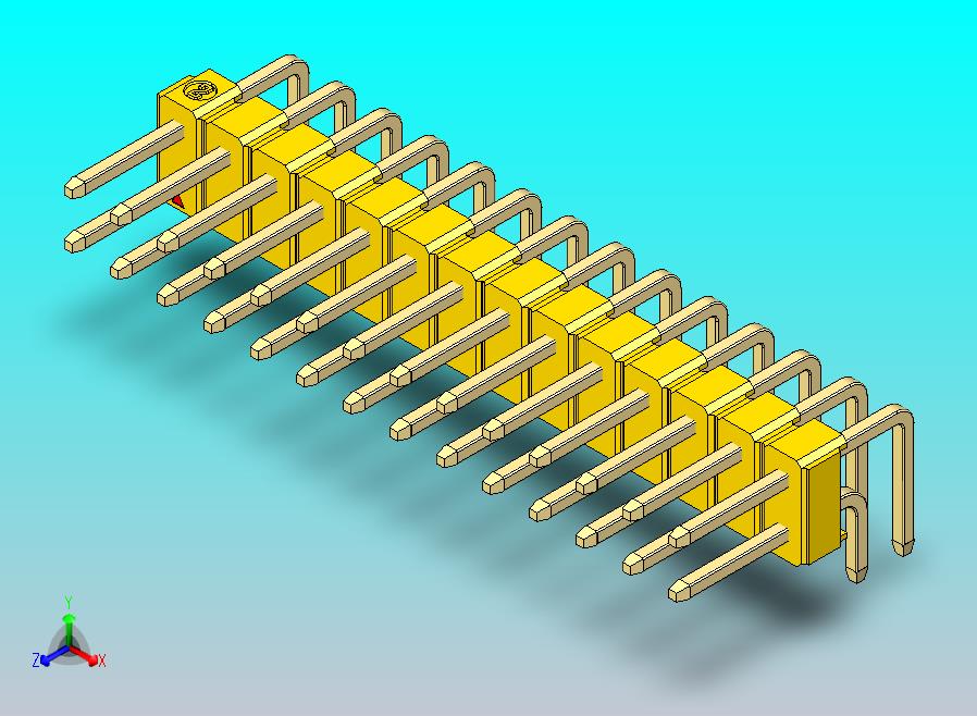DS1022彩色排针 黄色 2x14引脚 100密耳 TypeD 版本1.0.zip