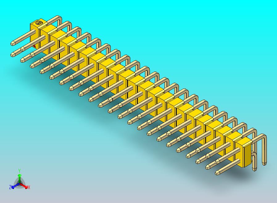 DS1022彩色排针 黄色 2x22p 100mil 类型D 版本1.0.zip