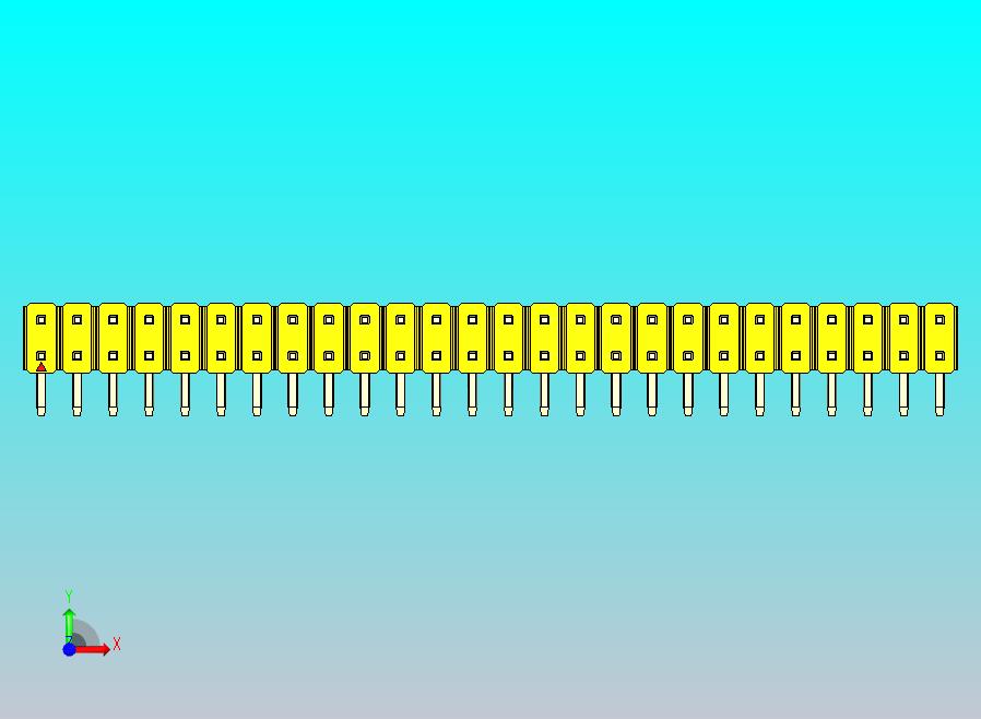 DS1022彩色排针 黄色 2x26p 100mil 类型D 版本1.0.zip