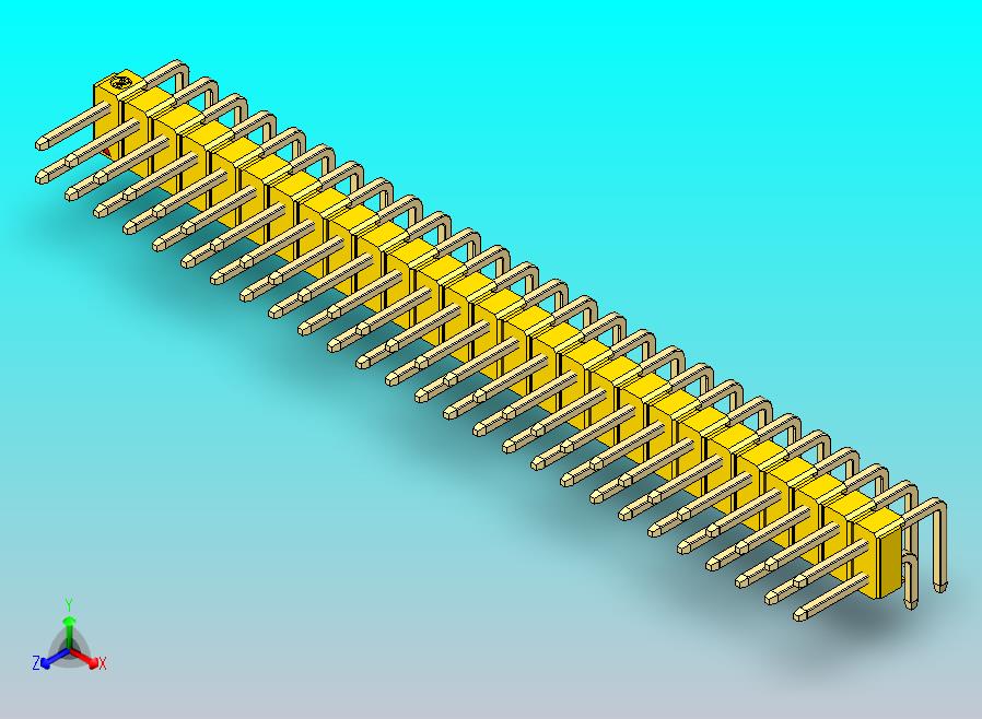 DS1022彩色排针 黄色 2x27p 100mil 类型D 版本1.0.zip