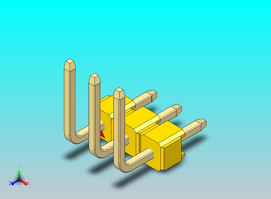 DS1022彩色排针 黄色 03P 100毫 100mil 类型U 版本1.0.zip