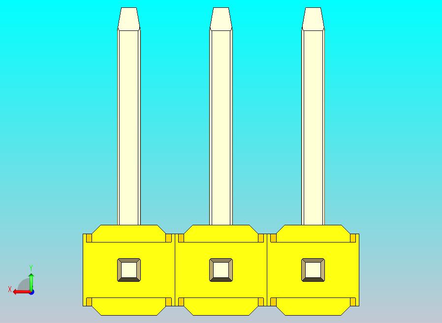 DS1022彩色排针 黄色 03P 100毫 100mil 类型U 版本1.0.zip