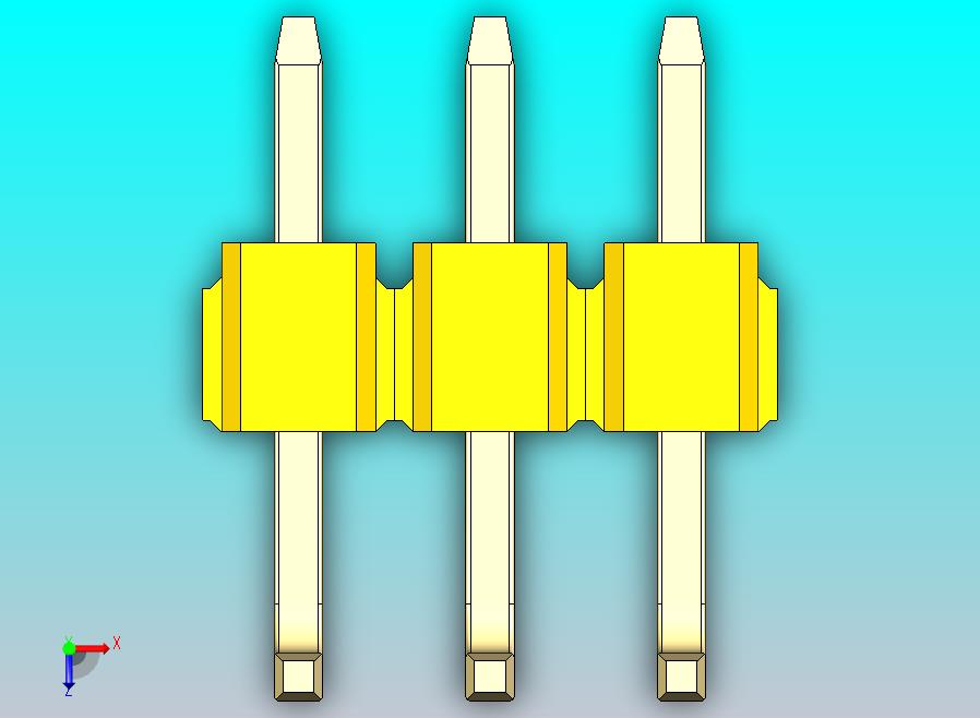 DS1022彩色排针 黄色 03P 100毫 100mil 类型U 版本1.0.zip