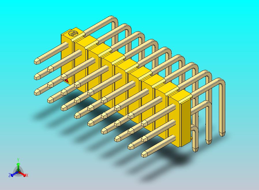 DS1022彩色排针 黄色 3x09p 100mil 类型D 版本1.0.zip