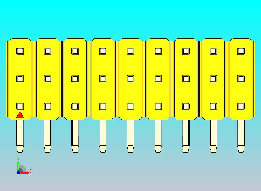 DS1022彩色排针 黄色 3x09p 100mil 类型D 版本1.0.zip