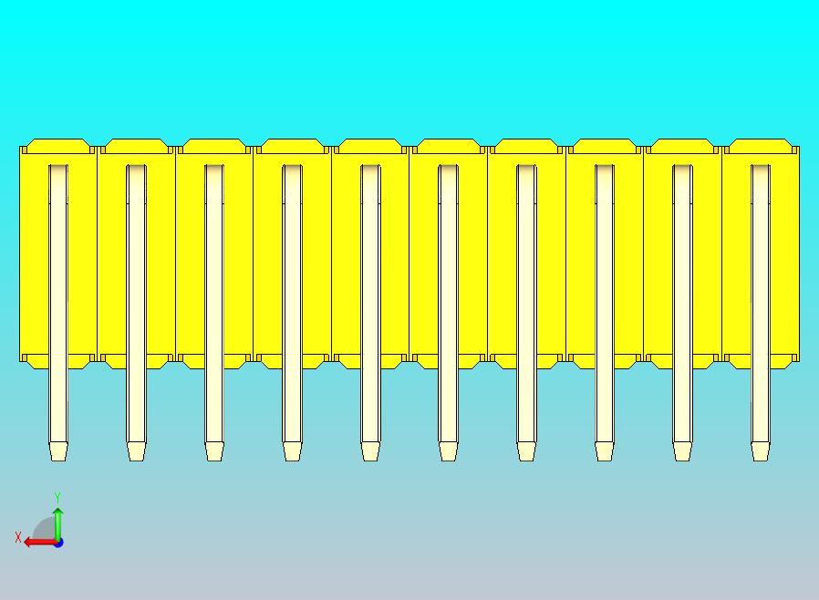 DS1022彩色排针 黄色 3x10p 100mil 类型D 版本1.0.zip