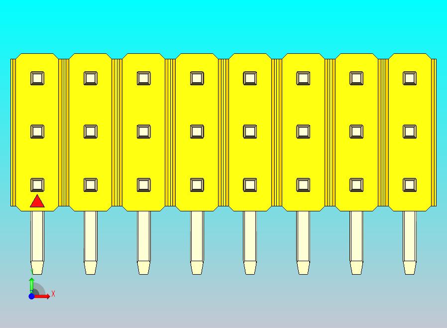 DS1022彩色排针 黄色 3x08p 100mil 类型D 版本1.0.zip