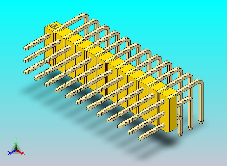 DS1022彩色排针 黄色 3x12p 100mil 类型D 版本1.0.zip