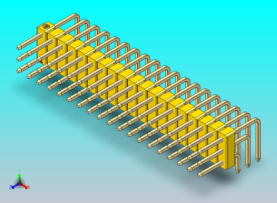 DS1022彩色排针 黄色 3x19p 100mil 类型D 版本1.0.zip