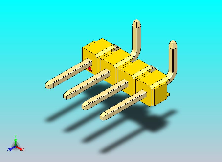 DS1022彩色排针 黄色 04P 100mil 类型 SMT R2 版本1.0.zip