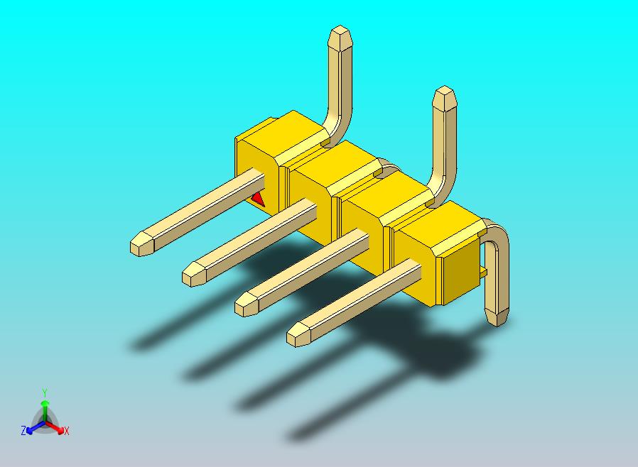 DS1022彩色排针 黄色 04P 100mil 类型 SMT R1 版本1.0.zip