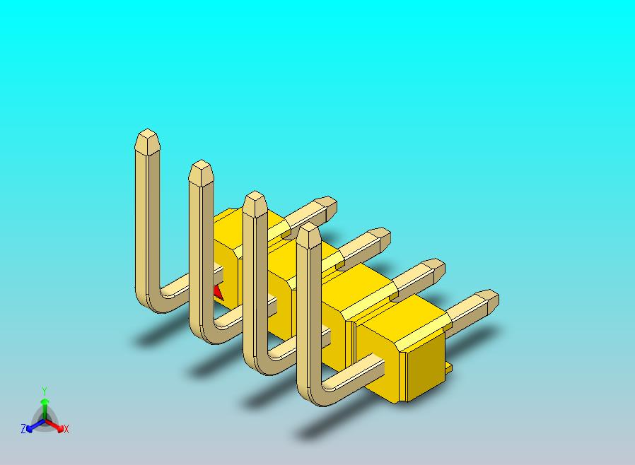 DS1022彩色排针 黄色 04p 100mil 类型U 版本1.0.zip