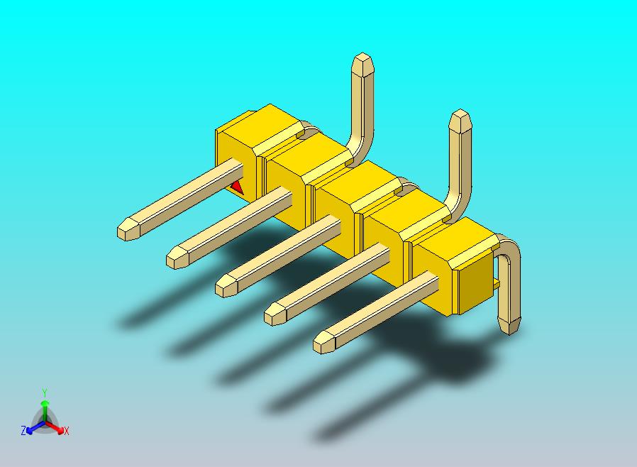 DS1022彩色排针 黄色 05P 100mil 类型 SMT R2 版本1.0.zip