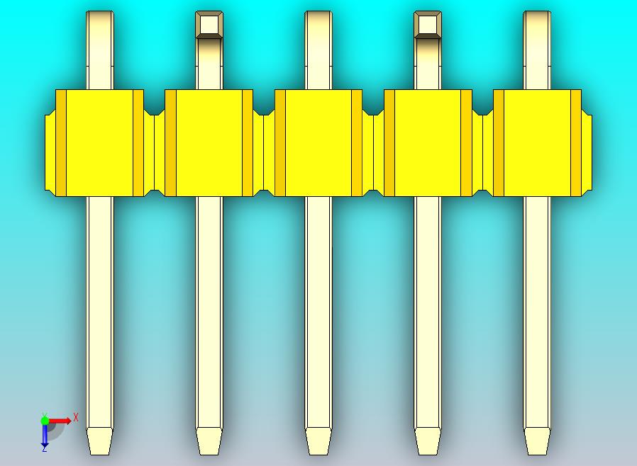 DS1022彩色排针 黄色 05P 100mil 类型 SMT R2 版本1.0.zip