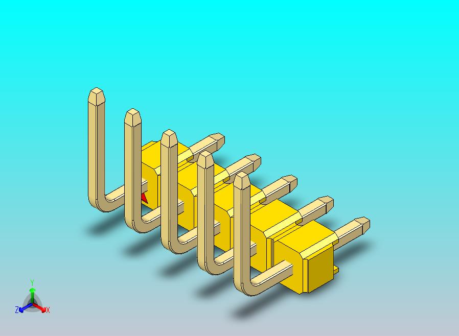 DS1022彩色排针 黄色 05p 100mil 类型U 版本1.0.zip