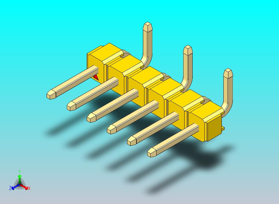 DS1022彩色排针 黄色 06P 100mil 类型 SMT R2 版本1.0.zip