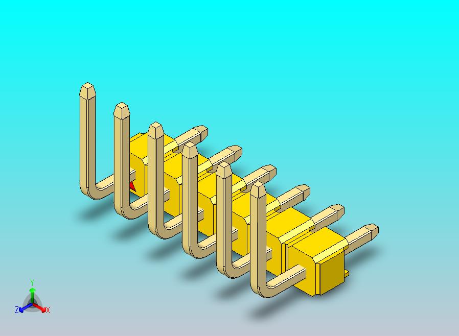 DS1022彩色排针 黄色 06p 100mil 类型U 版本1.0.zip