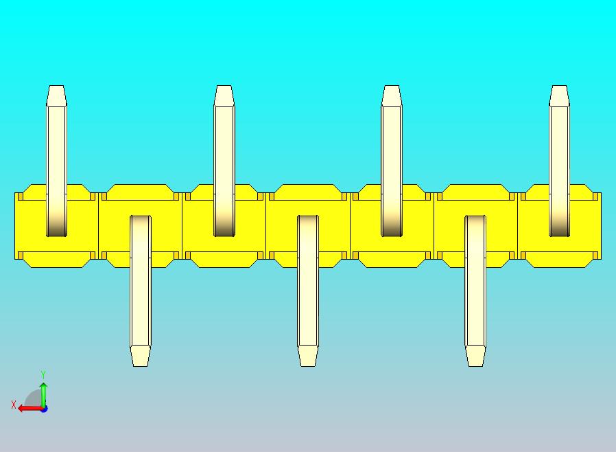 DS1022彩色排针 黄色 07p 100mil 类型 SMT R1 版本1.0.zip