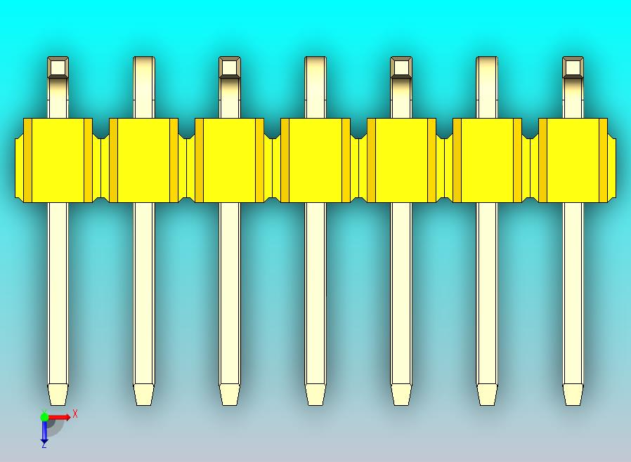 DS1022彩色排针 黄色 07p 100mil 类型 SMT R1 版本1.0.zip
