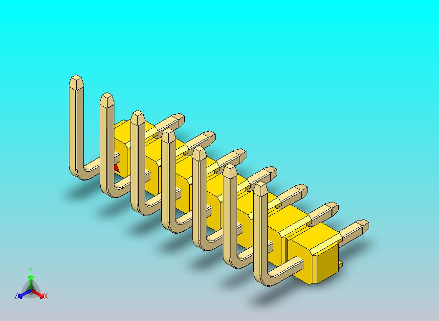 DS1022彩色排针 黄色 07p 100mil 类型U 版本1.0.zip