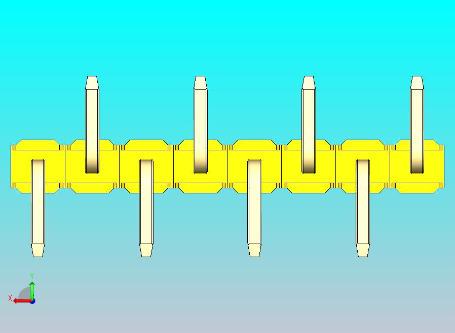 DS1022彩色排针 黄色 08P 100mil 类型 SMT R1 版本1.0.zip