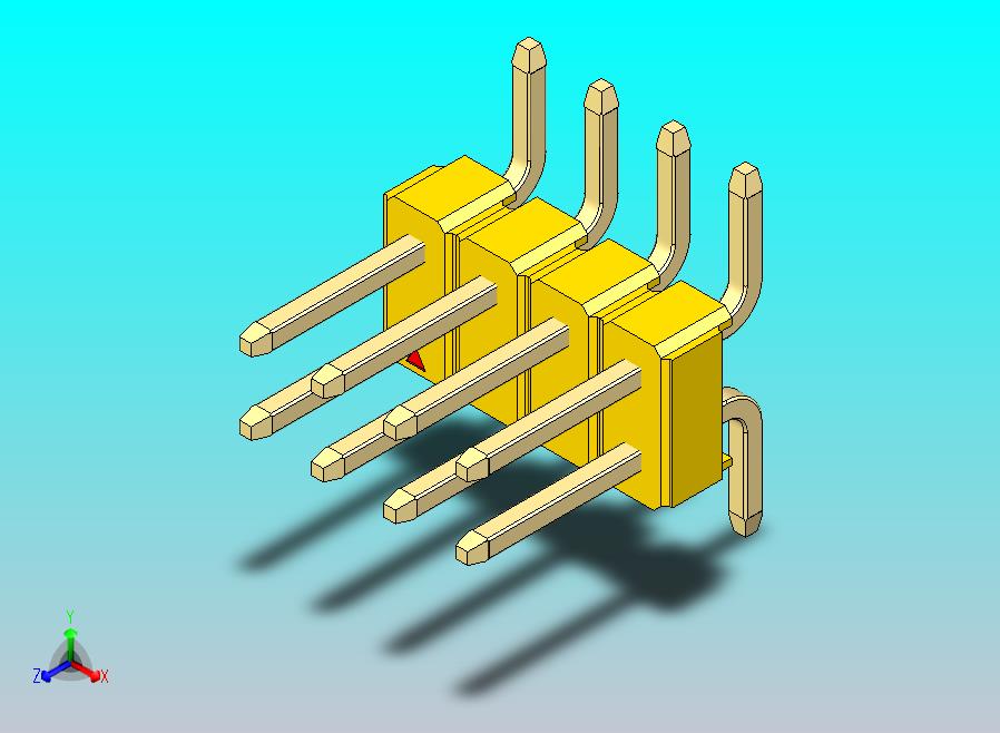 DS1022彩色排针 黄色 08P 100mil 类型SMT 版本1.0.zip