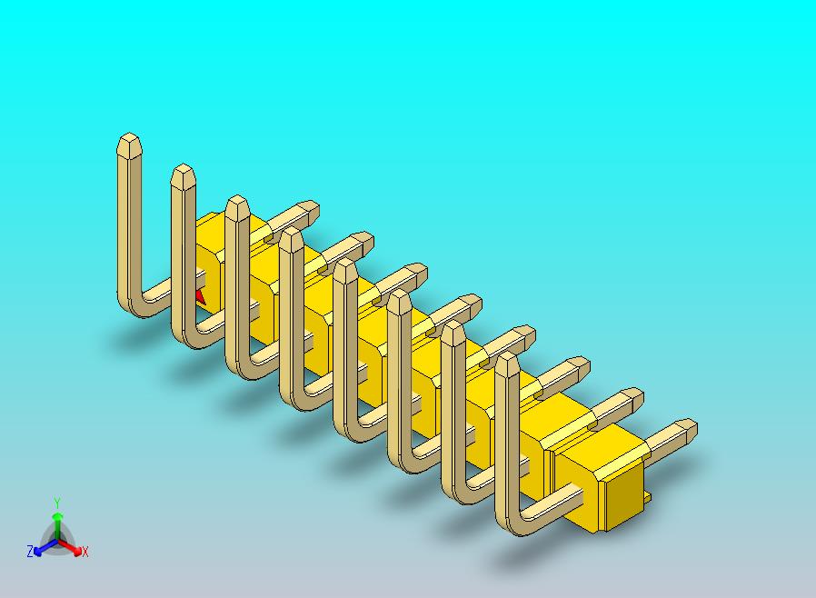 DS1022彩色排针 黄色 08p 100mil 类型U 版本1.0.zip