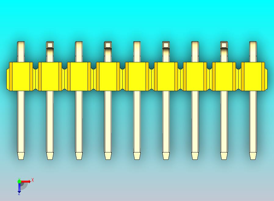 DS1022彩色排针 黄色 09p 100mil SMT 类型 R2 版本1.0.zip