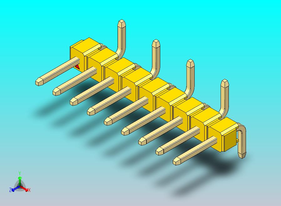 DS1022彩色排针 黄色 09p 100mil SMT 类型 R2 版本1.0.zip