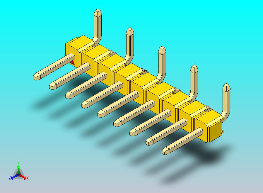 DS1022彩色排针 黄色 09P 100mil 类型 SMT R1 版本1.0.zip