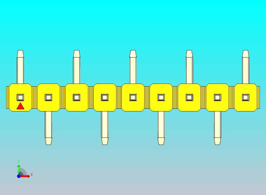 DS1022彩色排针 黄色 09P 100mil 类型 SMT R1 版本1.0.zip
