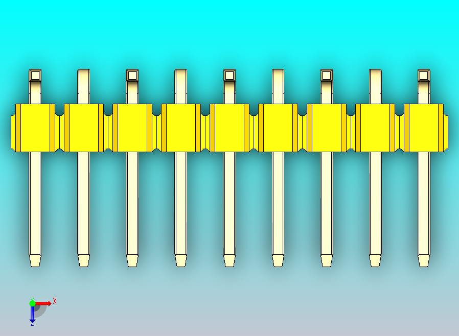 DS1022彩色排针 黄色 09P 100mil 类型 SMT R1 版本1.0.zip