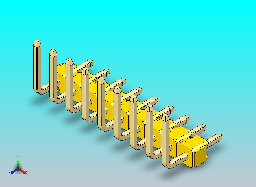 DS1022彩色排针 黄色 09p 100mil 型号U 版本1.0.zip