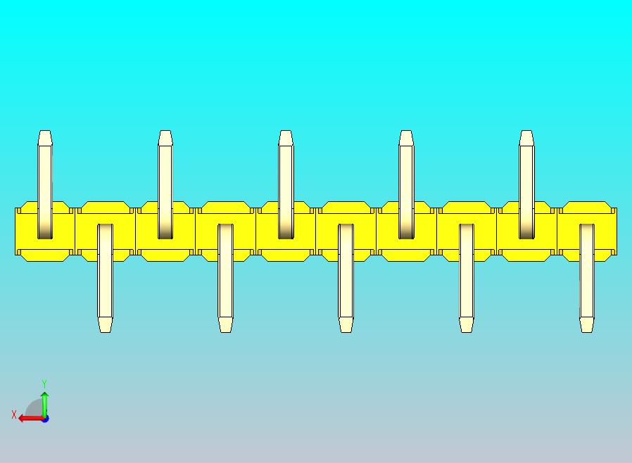 DS1022彩色排针 黄色 10P 100mil SMT 类型 R2 版本1.0.zip