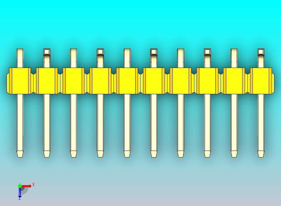 DS1022彩色排针 黄色 10P 100mil SMT 类型 R2 版本1.0.zip