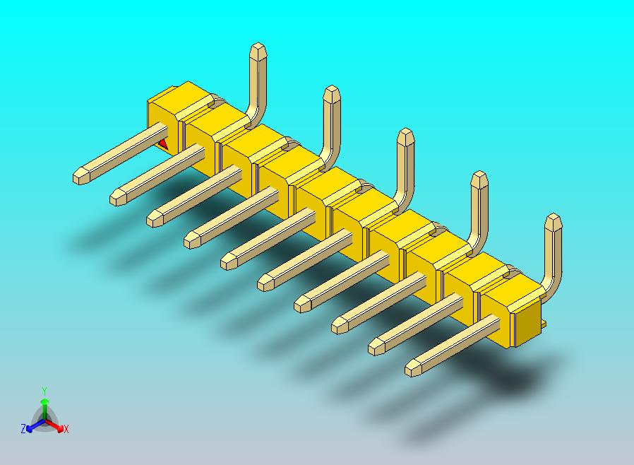 DS1022彩色排针 黄色 10P 100mil SMT 类型 R2 版本1.0.zip