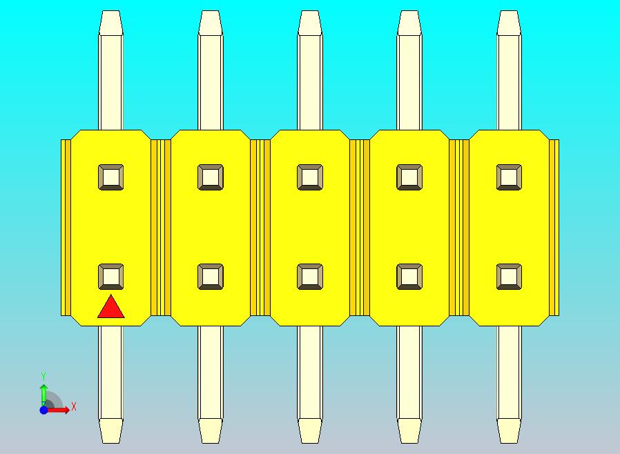 DS1022彩色排针 黄色 10P 100mil SMT类型 版本1.0.zip