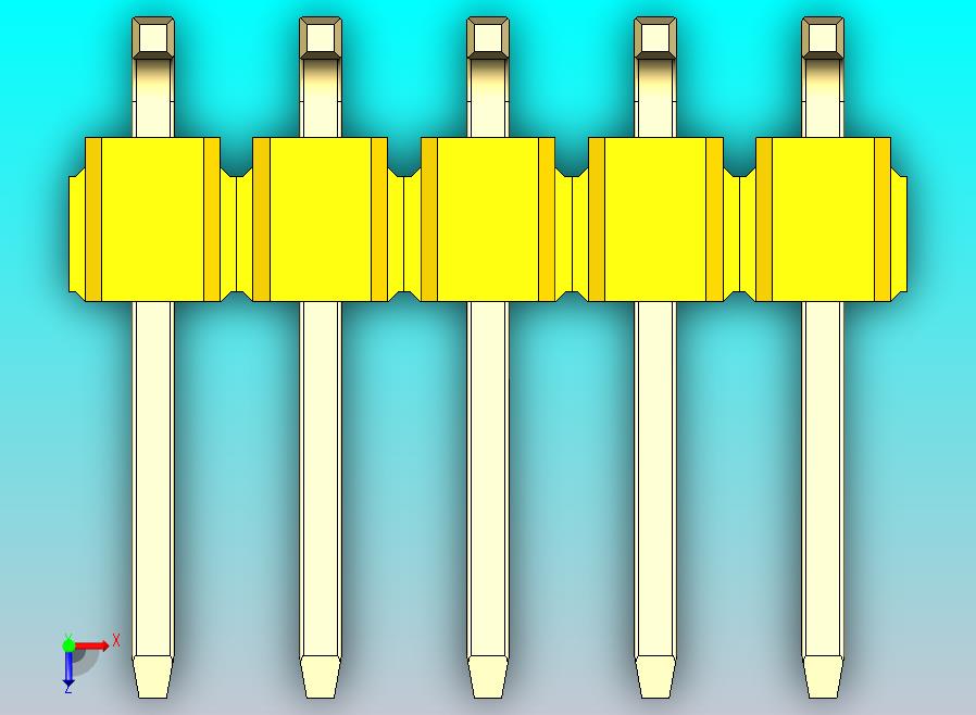 DS1022彩色排针 黄色 10P 100mil SMT类型 版本1.0.zip