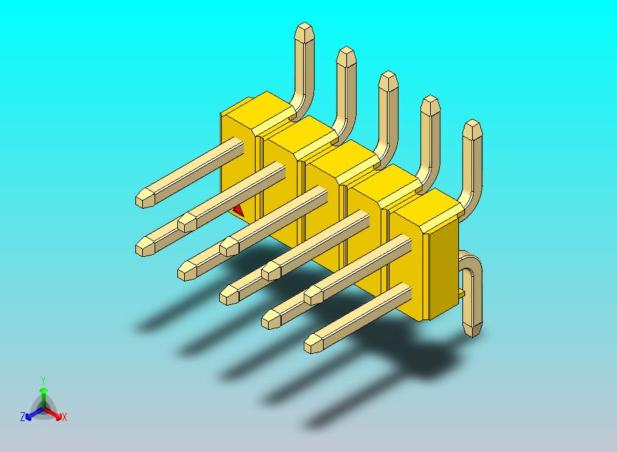 DS1022彩色排针 黄色 10P 100mil SMT类型 版本1.0.zip