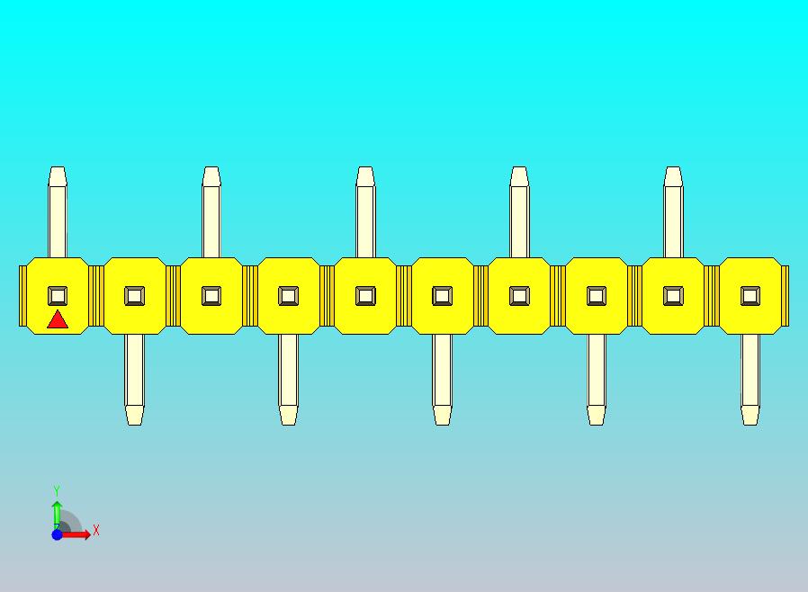 DS1022彩色排针 黄色 10P 100mil 类型 SMT R1 版本1.0.zip