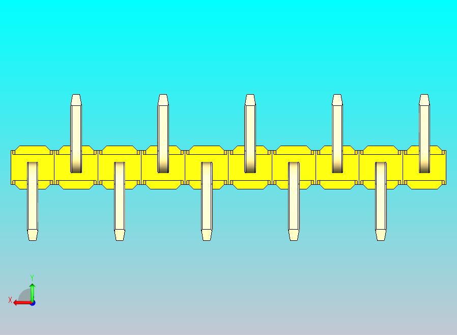 DS1022彩色排针 黄色 10P 100mil 类型 SMT R1 版本1.0.zip