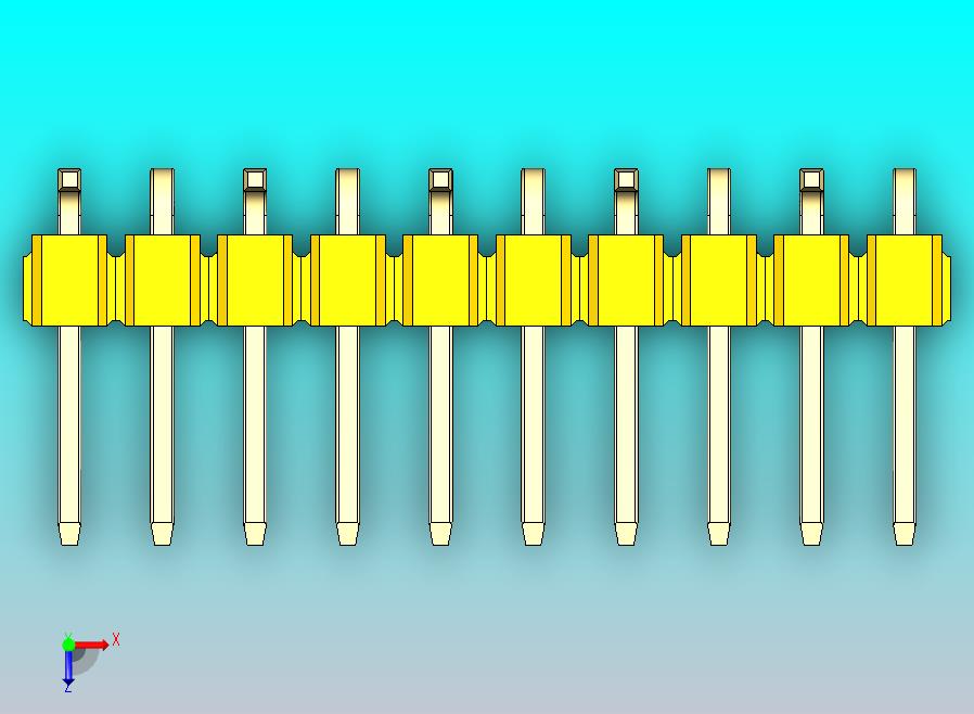DS1022彩色排针 黄色 10P 100mil 类型 SMT R1 版本1.0.zip