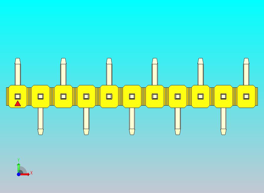 DS1022彩色排针 黄色 11p 100mil SMT 类型 R1 版本1.0.zip